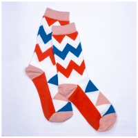 Chaussettes Dents De Scie Mi-hautes