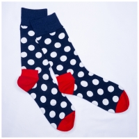 Chaussettes Pois Blanc Mi-hautes