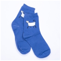 Chaussettes Chat Bleu Mi-hautes