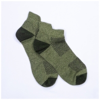 Chaussettes Mailles Respirantes Vert Kaki Courtes