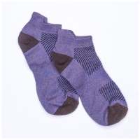 Chaussettes Mailles Respirantes Violet ChinÃ© Courtes