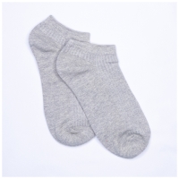 Chaussettes Basic Gris Clair Courtes