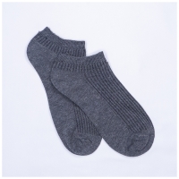 Chaussettes Basic Gris FoncÃ© Courtes