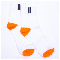 Socquettes Tennis Blanc/Orange