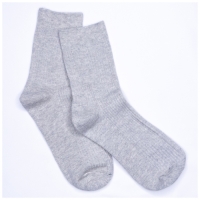 Chaussettes Basic Gris Clair Mi-hautes