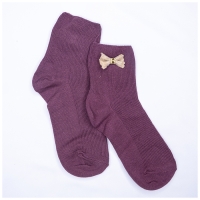 Chaussettes Prune Courtes