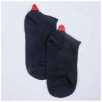 Socquettes Noir et CÅur Rouge