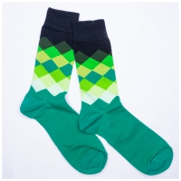 Chaussettes Mario Vert Gazon Mi-hautes Business
