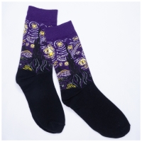 Chaussettes Nuit EtoilÃ©e Van Gogh Mi-hautes