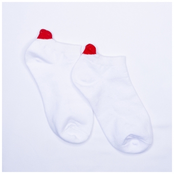 Socquettes Petit Cœur Blanche
