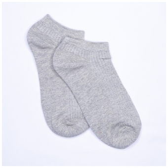 Chaussettes Basic Gris Clair Courtes