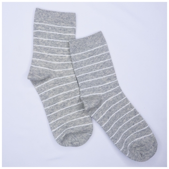 Chaussettes Courtes Gris Chiné