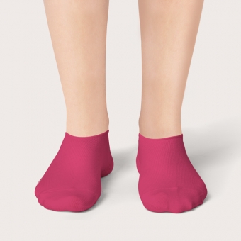 Socquettes Rose Litchi Unies