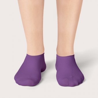 Socquettes Violet Cassis Unies