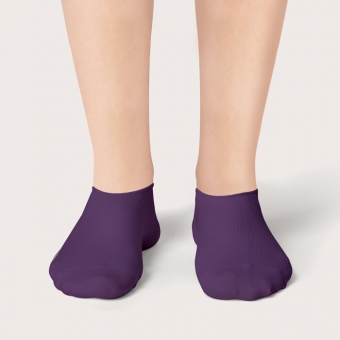 Socquettes Violet Quetsche Unies