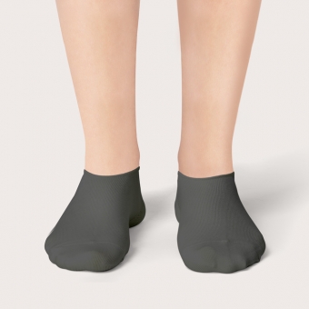 Socquettes Gris Anthracite Unies