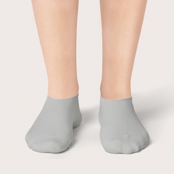 Socquettes Gris Souris Unies