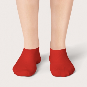 Socquettes Rouge Cardinal Unies