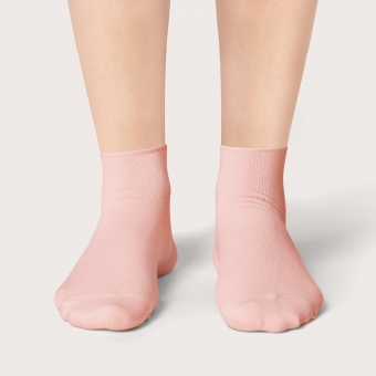 Chaussettes Rose Douceur Courtes Unies