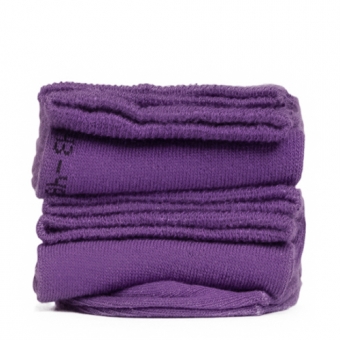 Chaussettes Violet Cassis Courtes Unies
