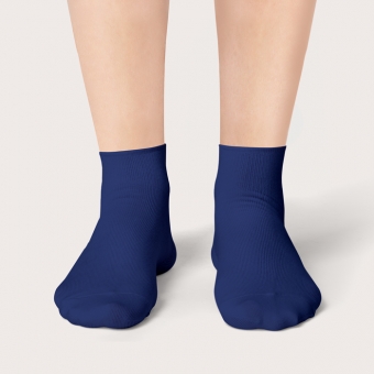 Chaussettes Bleu Marine Courtes Unies