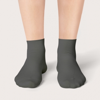 Chaussettes Gris Anthracite Courtes Unies