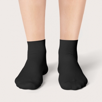Chaussettes Noir c'est Noir Courtes Unies