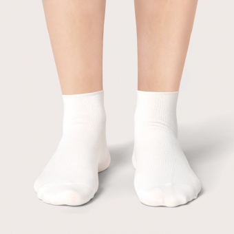 Chaussettes Blanc Nuage Courtes Unies