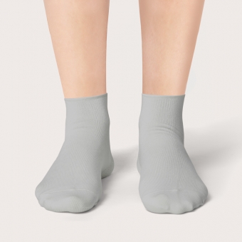 Chaussettes Gris Souris Courtes Unies