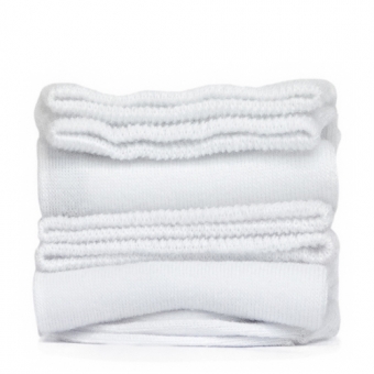 Chaussettes Blanc Nuage Mi-Hautes Unies
