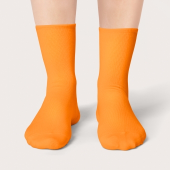 Chaussettes Orange Brugnon Mi-Hautes Unies