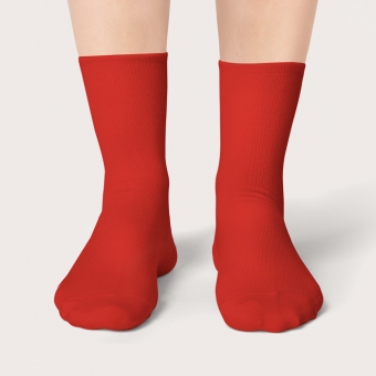 Chaussettes Rouge Cardinal Mi-Hautes Unies